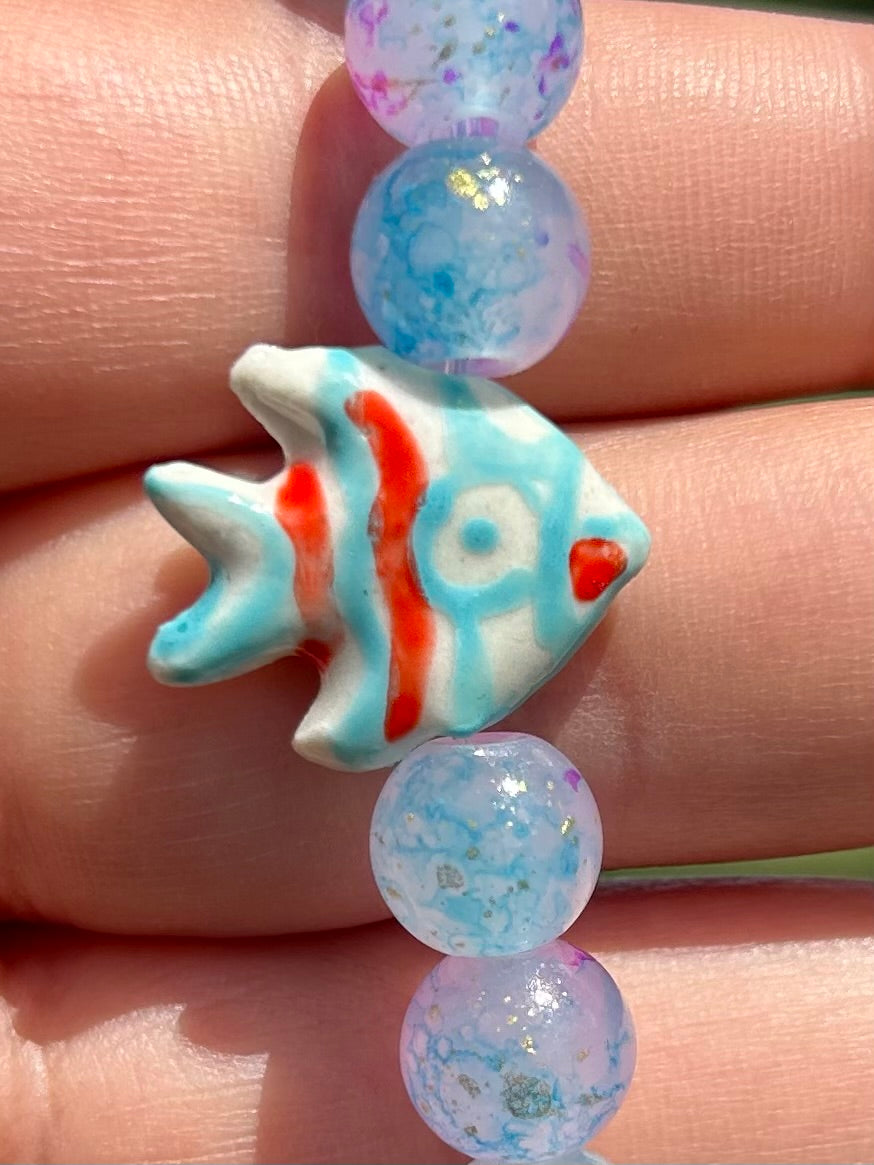 Fishy Style Sweet Reef Glass Bracelet