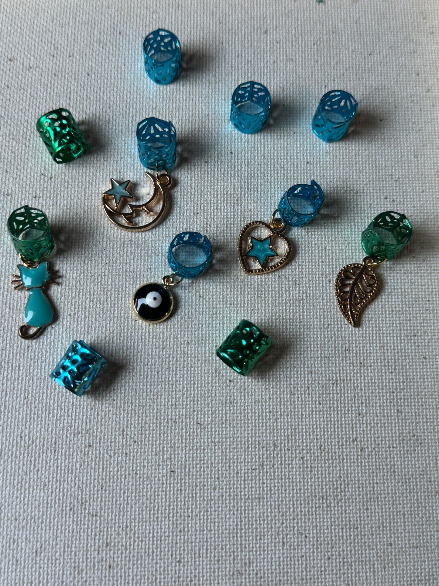 Midnight MoonCat Hair Charms