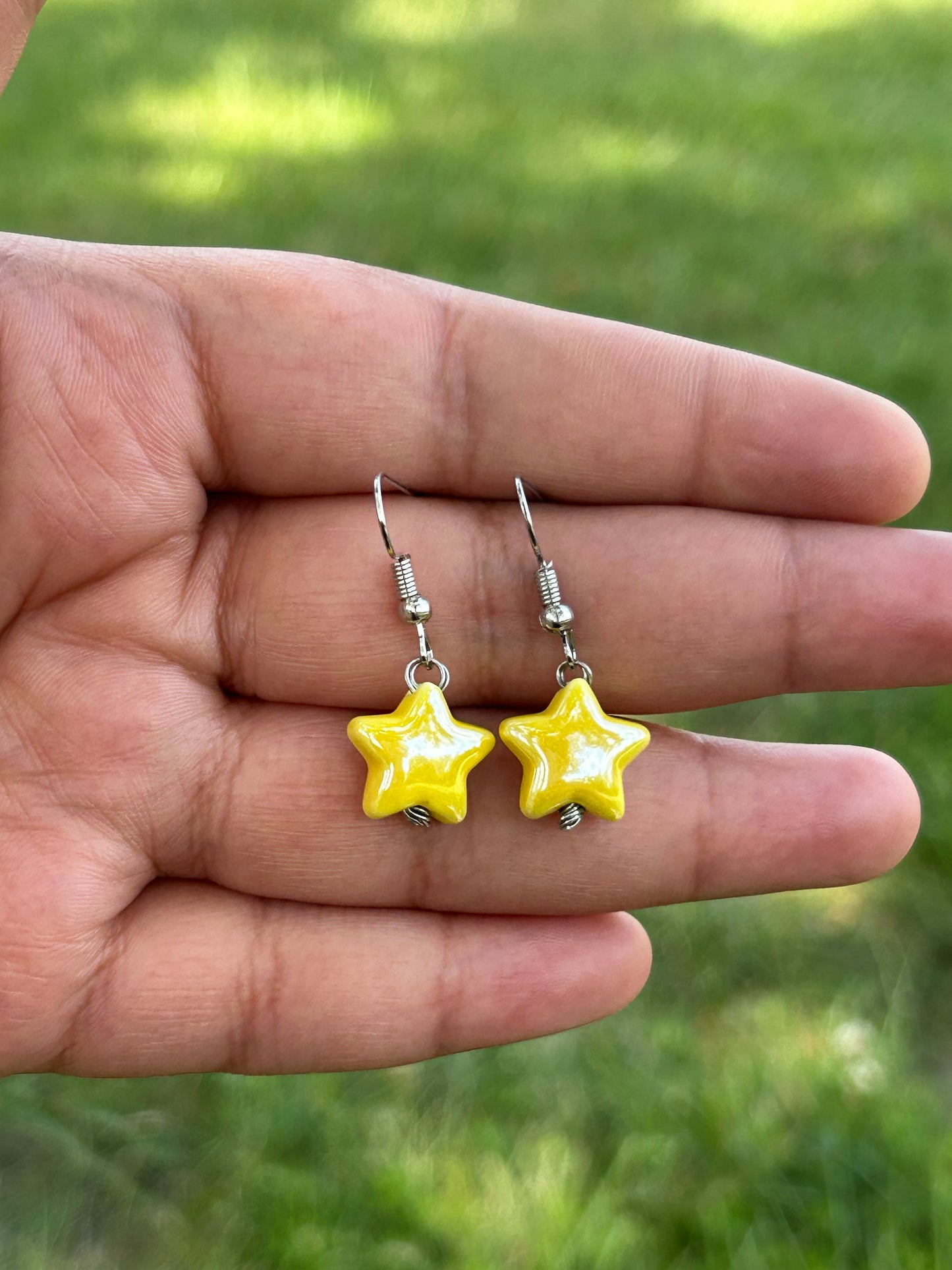 Yellow Star Child Earrings