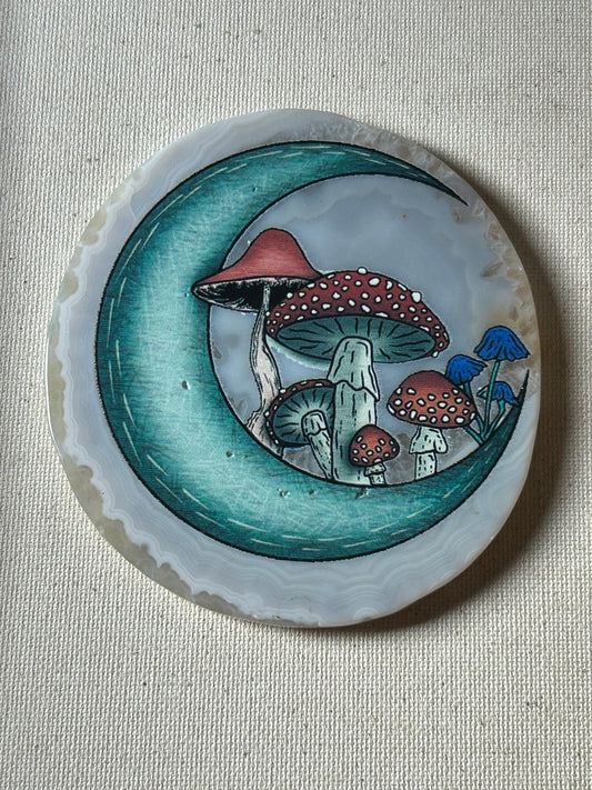 MushMoon Agate Coaster