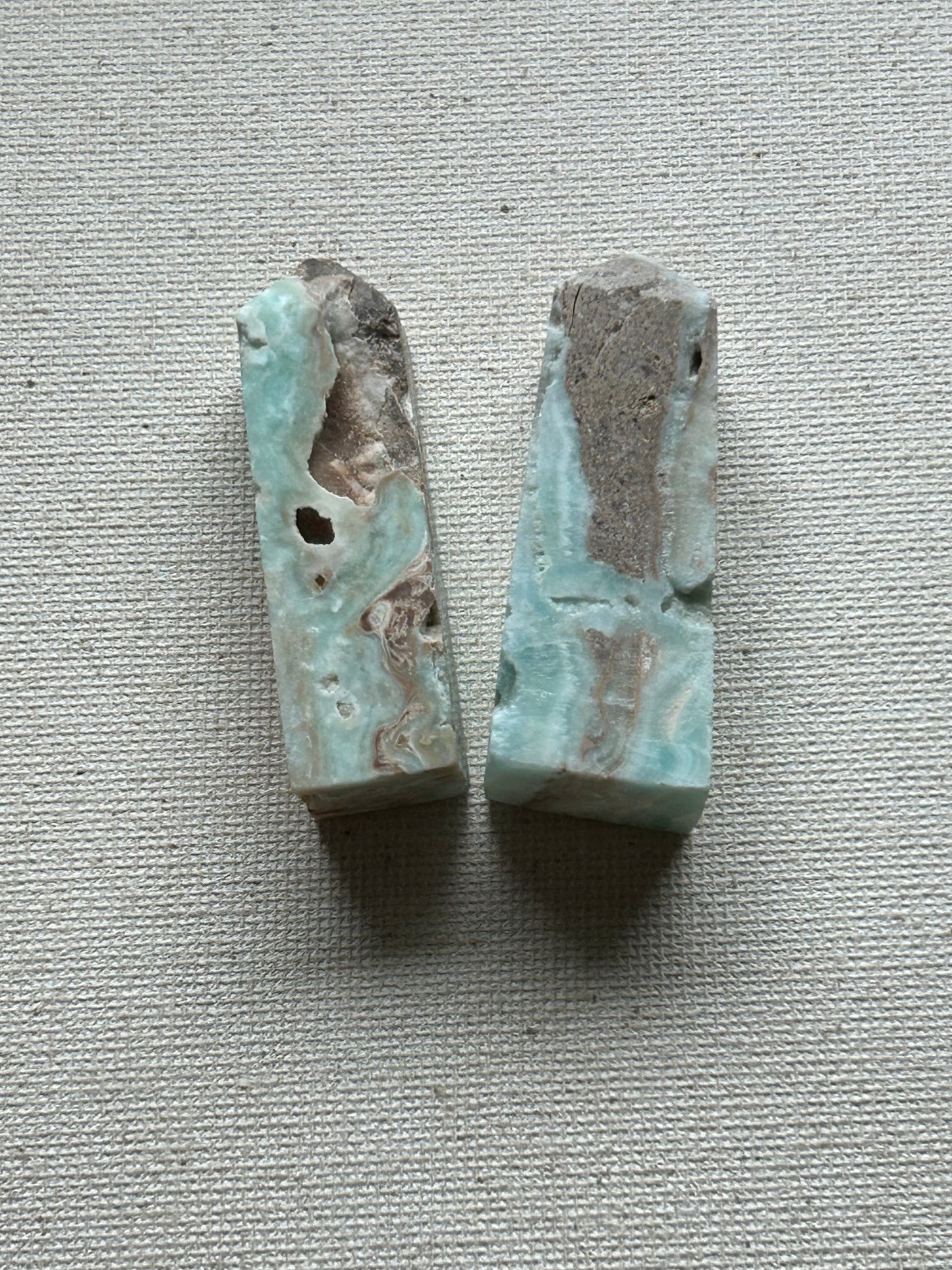 Blue Aragonite Crystal Tower Set