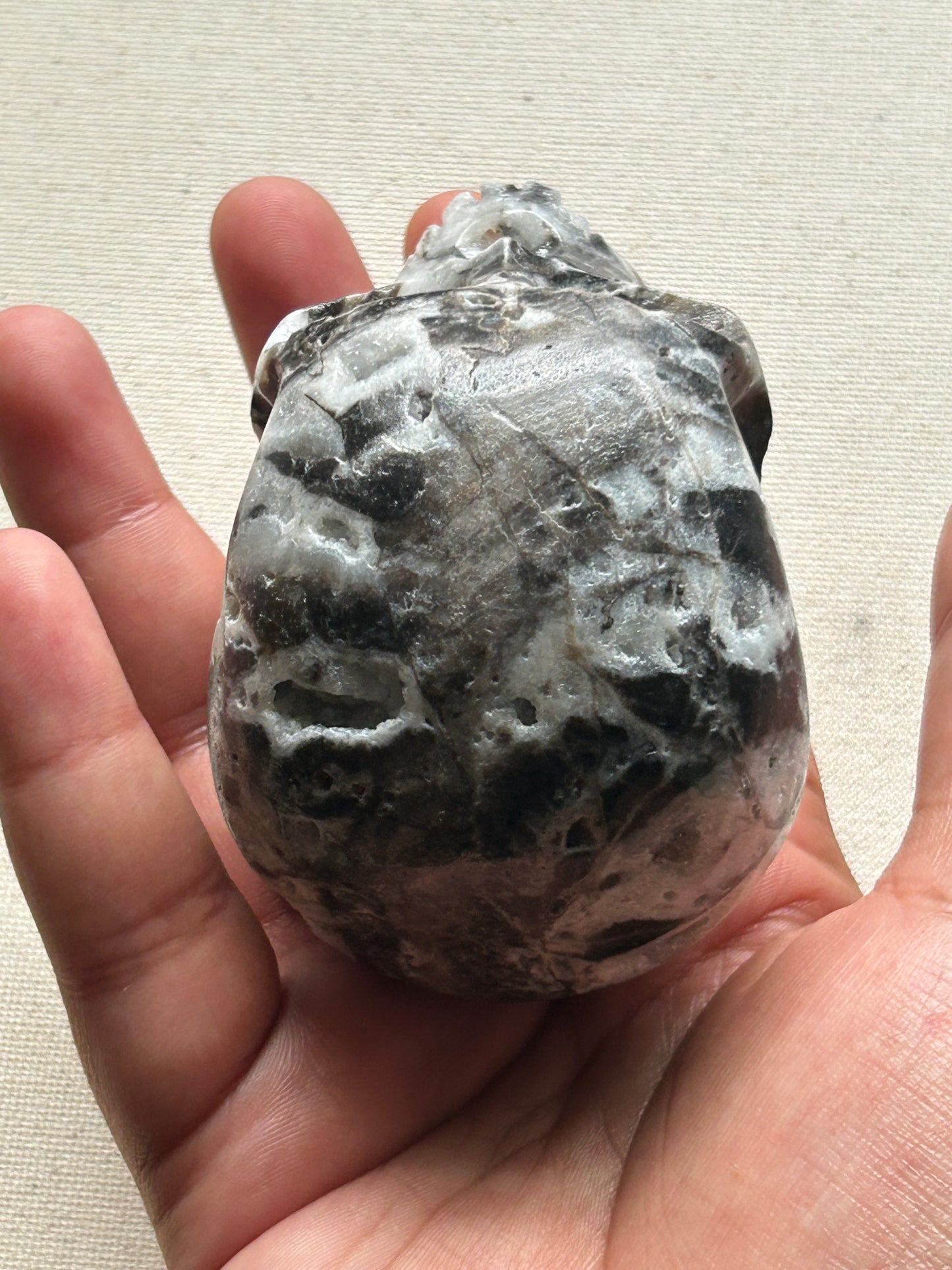 Druzy Agate Skull