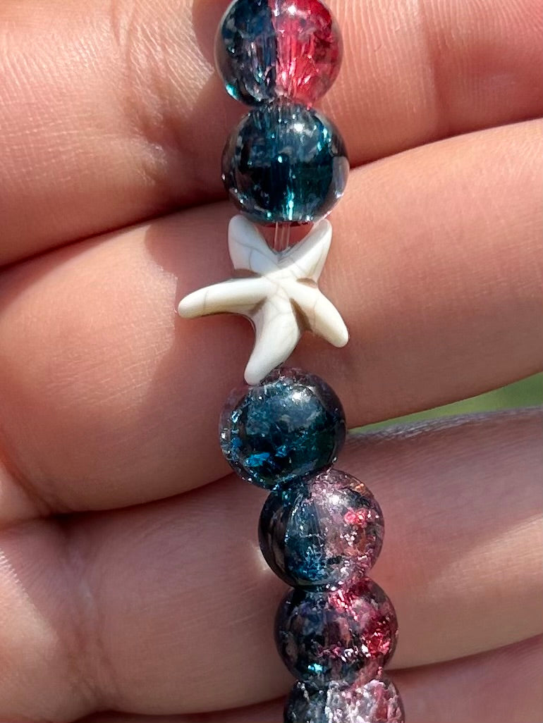 Star Shell Style Late Nights Glass Bracelet