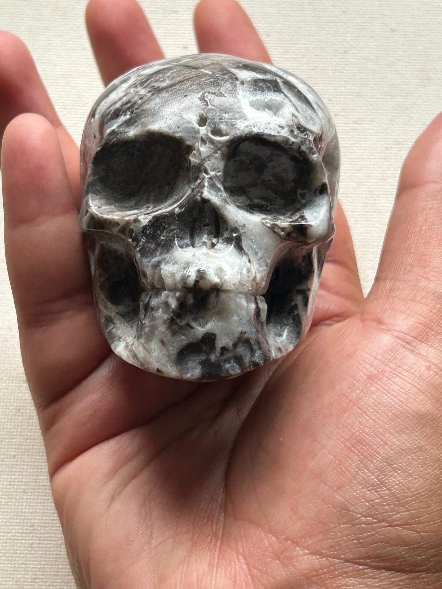 Druzy Agate Skull