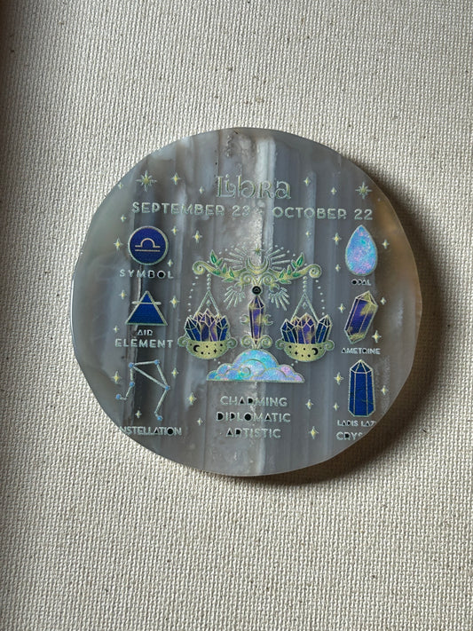 Libra Agate Coaster