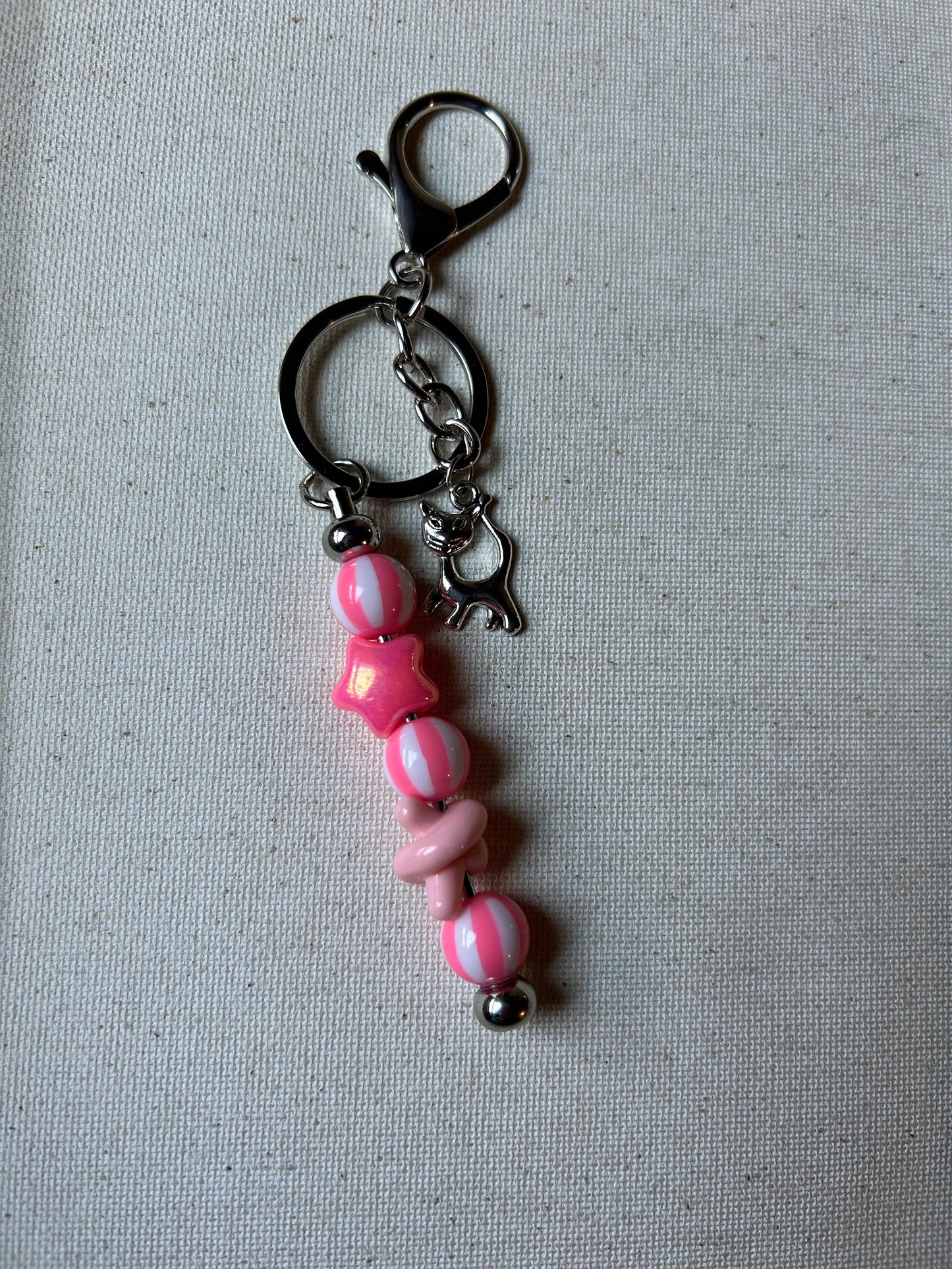 Pink Chic Kitty Keychain