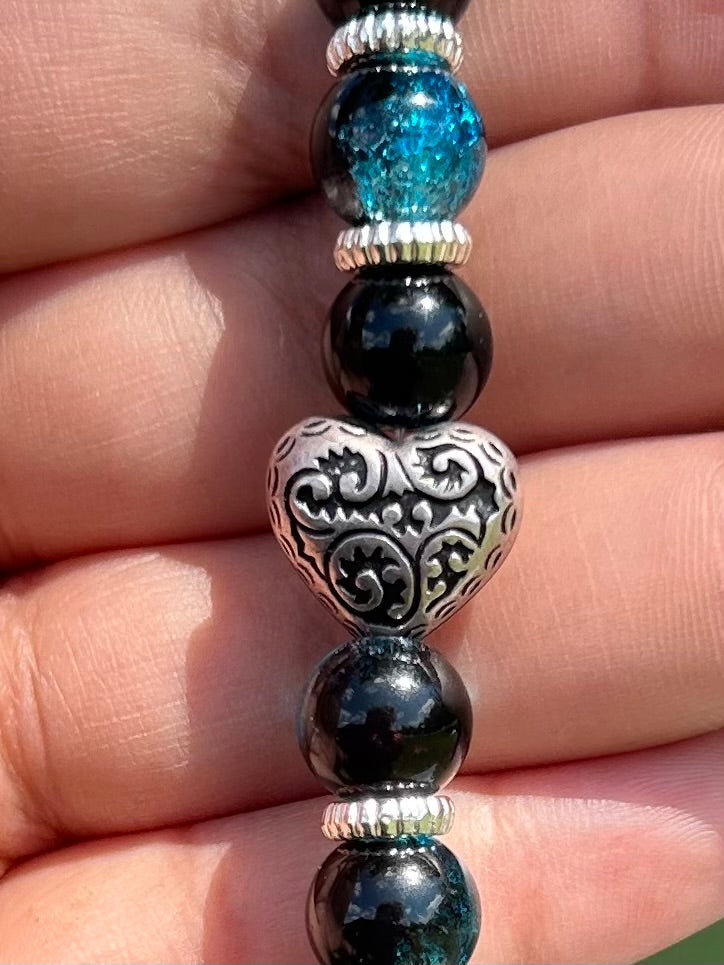 Arcane Heart Style Night Thief Glass Bracelet