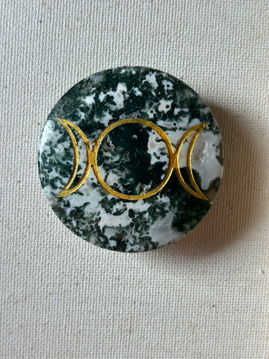 Green Moss Agate Pop Socket