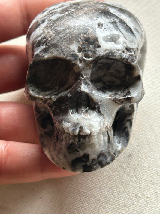 Druzy Agate Skull