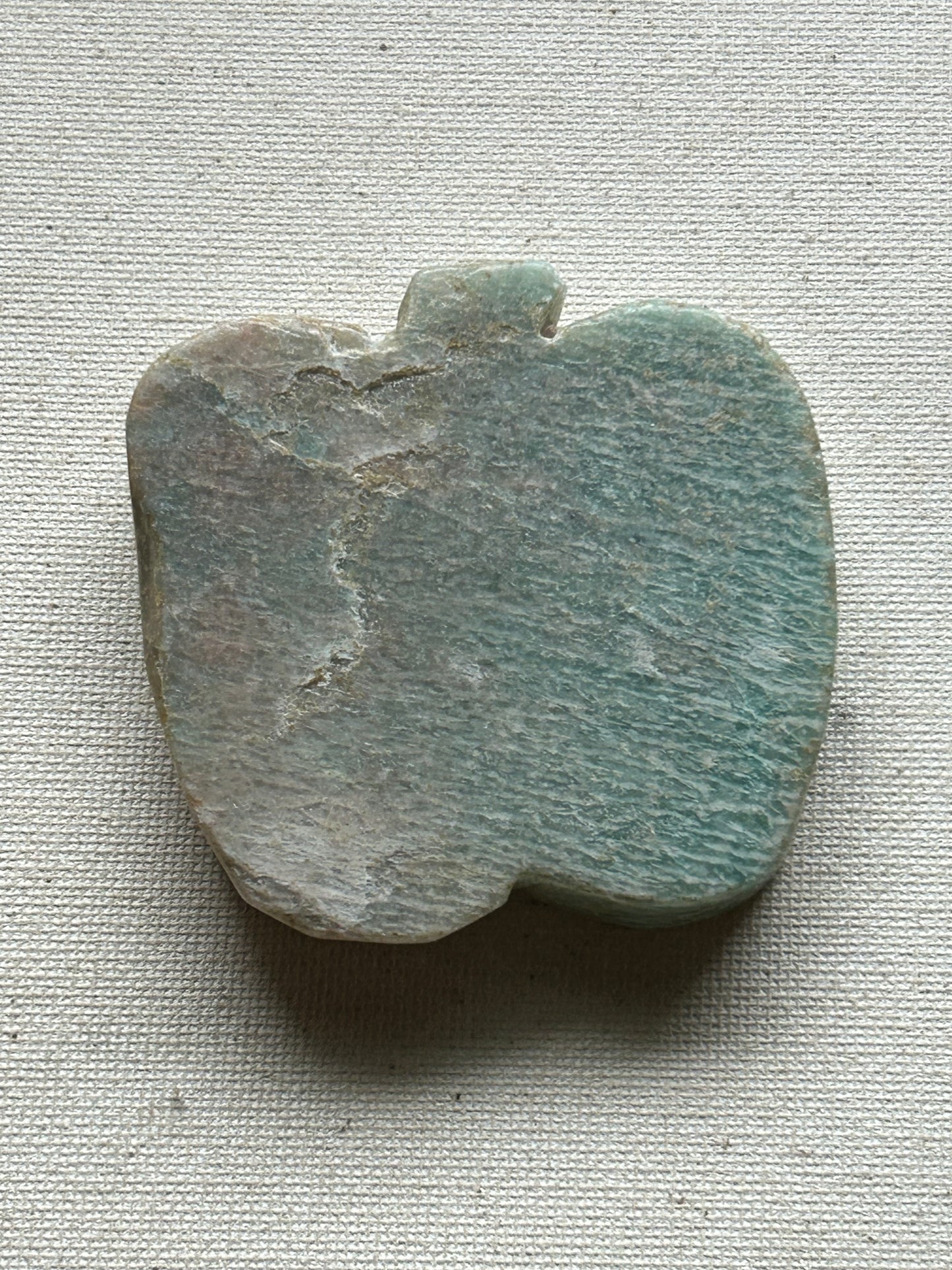 Amazonite Apple Carving